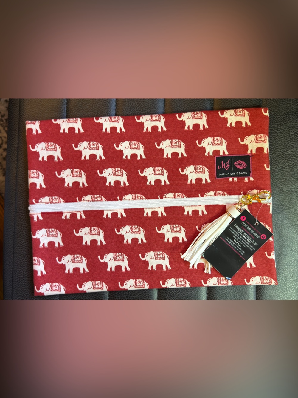 Makeup Junkie Large Elephant LayFlat bag